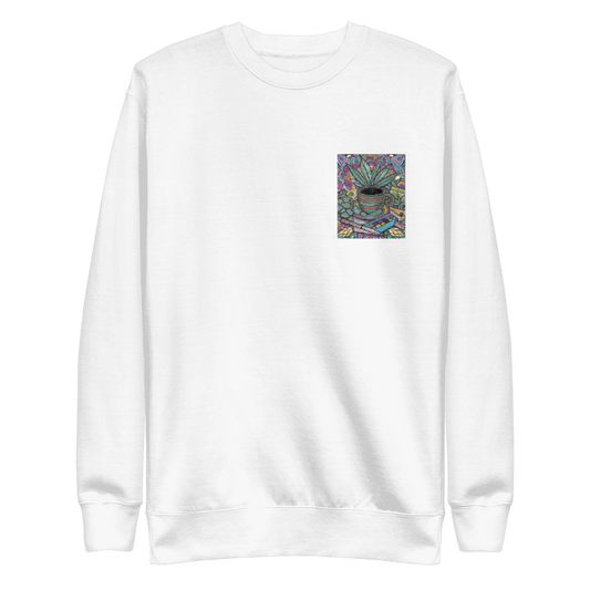 Sweater with hemp mandala – Unique design