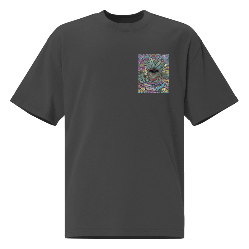 T-Shirt mit Hanf-Mandala – Einzigartiges Design