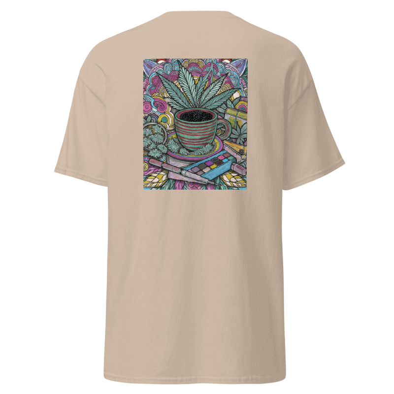 T-Shirt mit Hanf-Mandala – Einzigartiges Design