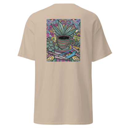 T-Shirt mit Hanf-Mandala – Einzigartiges Design