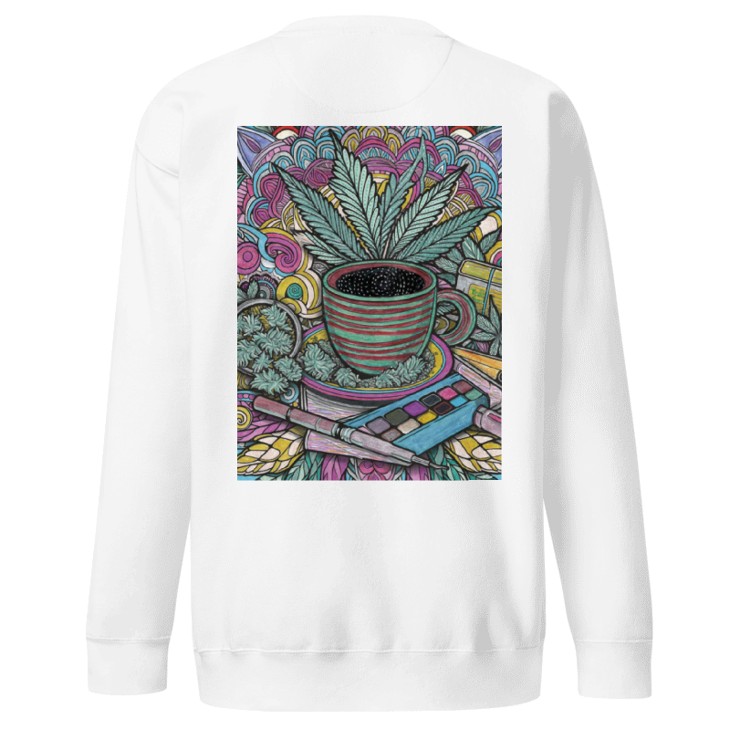 Sweater with hemp mandala – Unique design