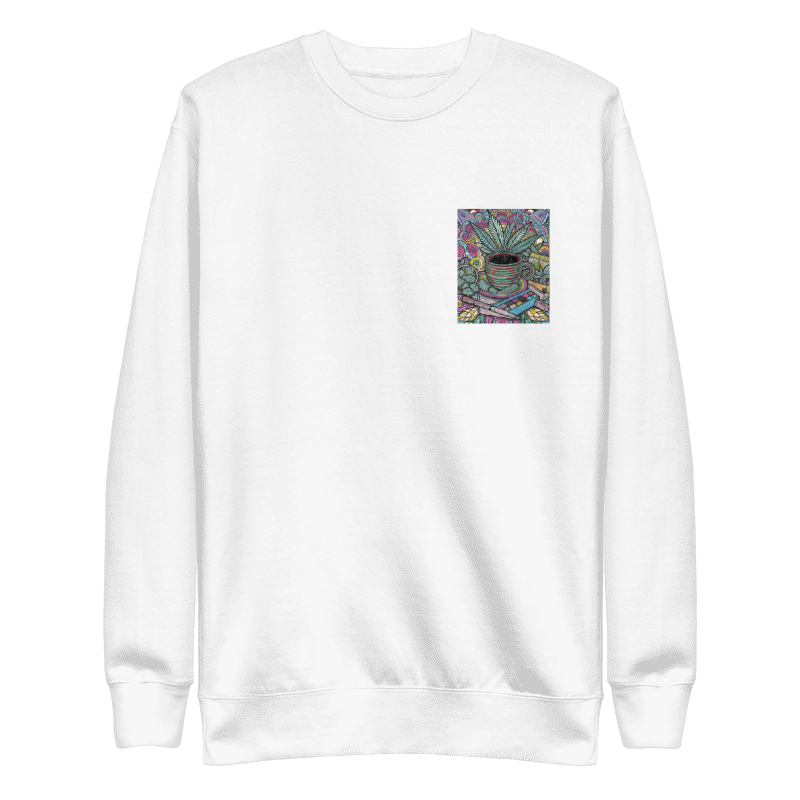 Sweater with hemp mandala – Unique design