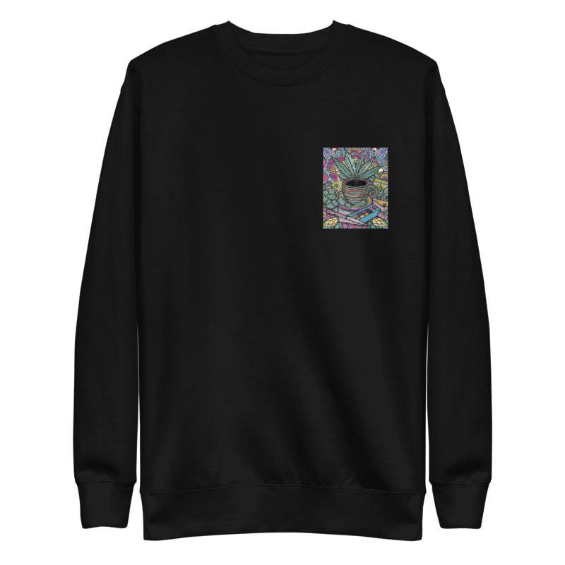 Sweater with hemp mandala – Unique design