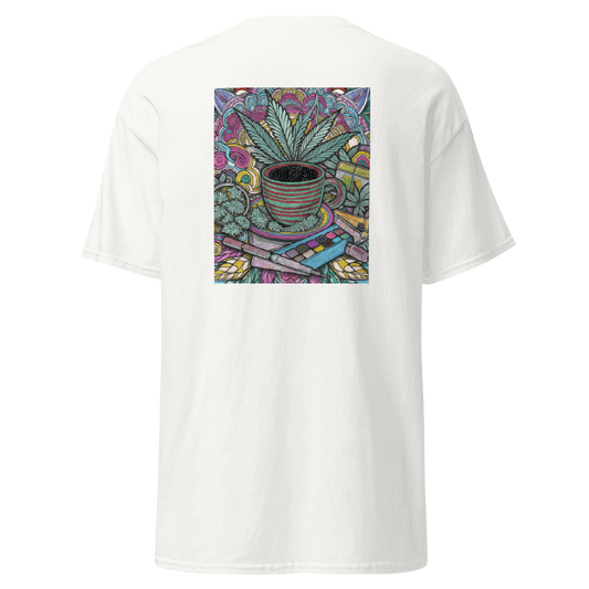 T-Shirt mit Hanf-Mandala – Einzigartiges Design