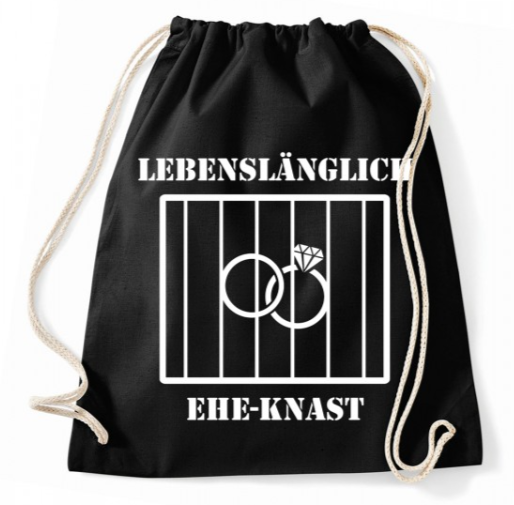 Eheknast mit Ringen - Rucksack