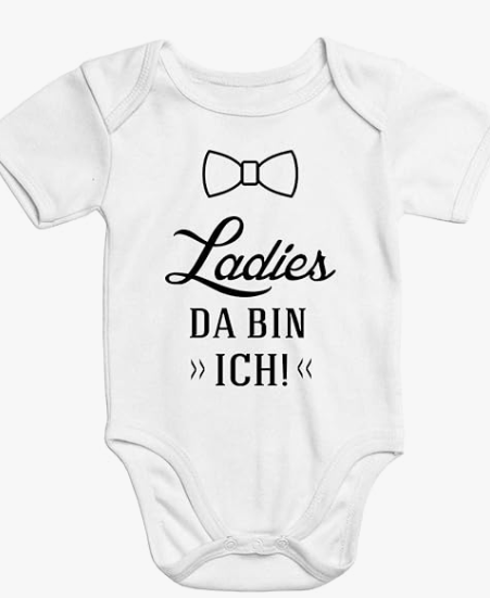 Cozy baby bodysuit with a funny saying