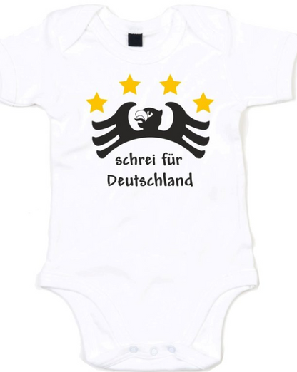 Baby bodysuit with eagle motif