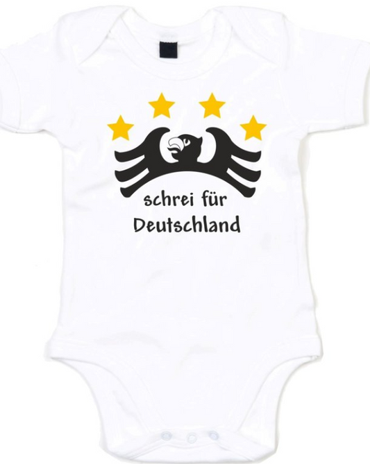 Baby bodysuit with eagle motif
