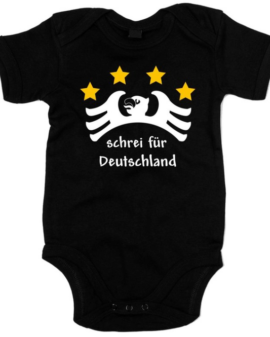 Baby bodysuit with eagle motif