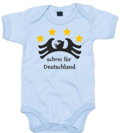 Baby bodysuit with eagle motif
