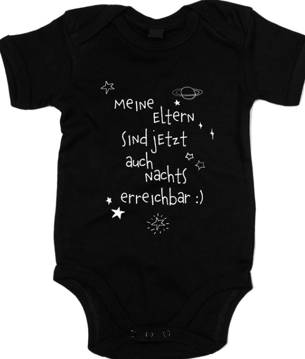 Baby bodysuit “My parents are now also reachable at night”