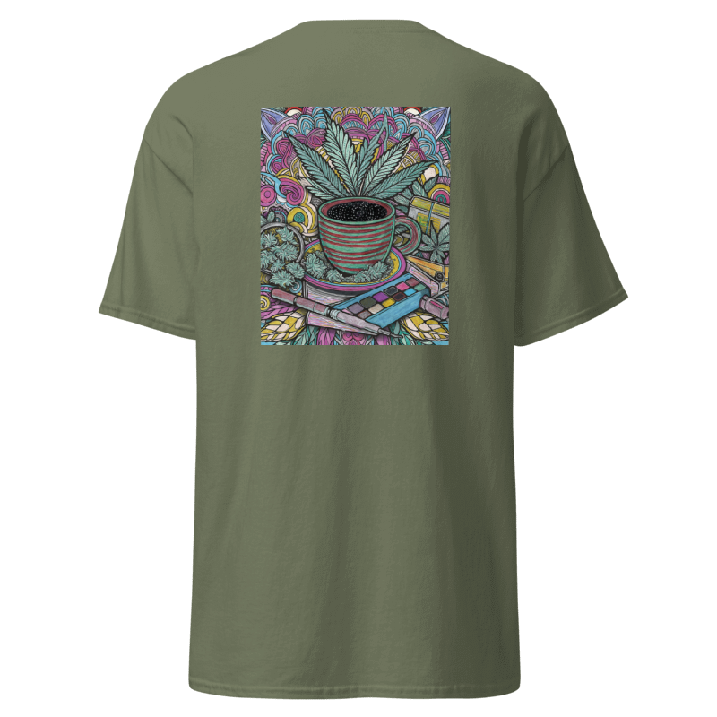 T-Shirt mit Hanf-Mandala – Einzigartiges Design