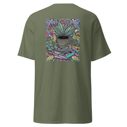 T-Shirt mit Hanf-Mandala – Einzigartiges Design