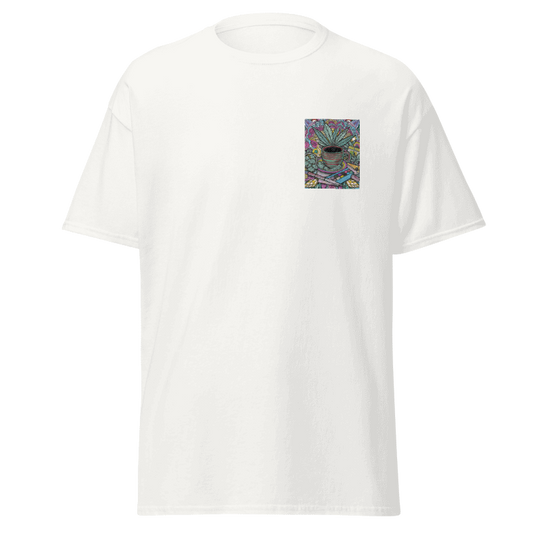 T-Shirt mit Hanf-Mandala – Einzigartiges Design