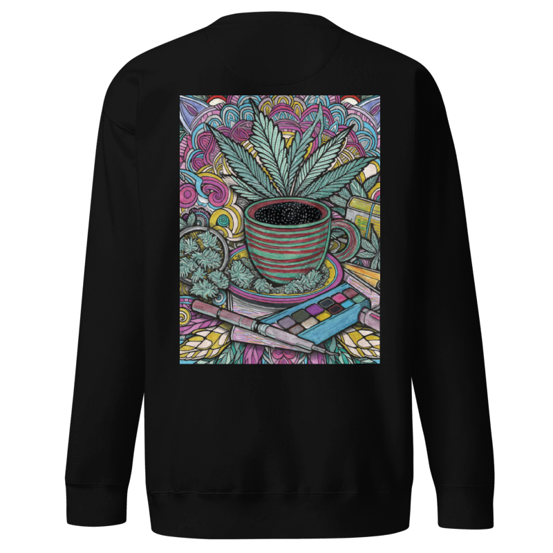 Sweater with hemp mandala – Unique design