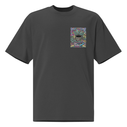 T-Shirt mit Hanf-Mandala – Einzigartiges Design