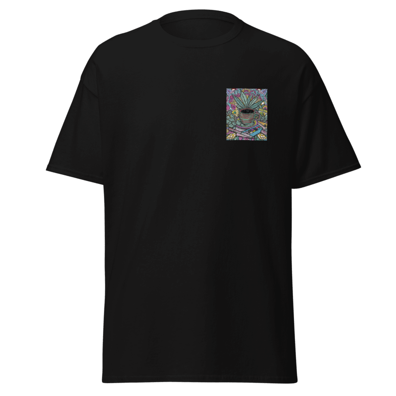 T-Shirt mit Hanf-Mandala – Einzigartiges Design